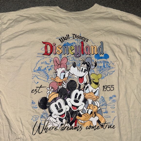 Disney Disneyland Cream Graphic T-Shirt - Picture 2 of 5